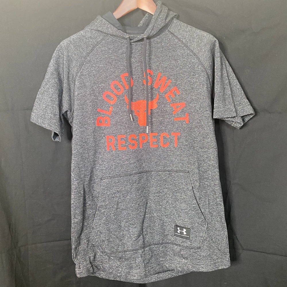 Project Rock Hooded Short Sleeve Top sz. S